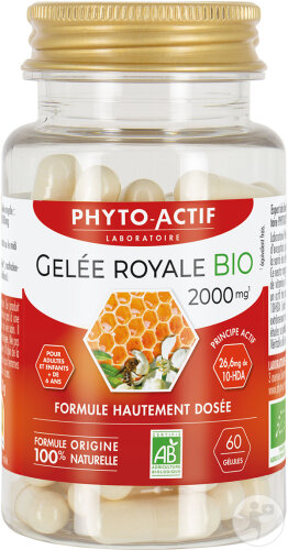 Phyto-Actif Gelée Royale Bio 2000mg 60 Gélules