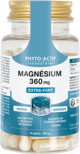 Phyto-Actif Magnésium 360mg Extra Fort 60 Gélules