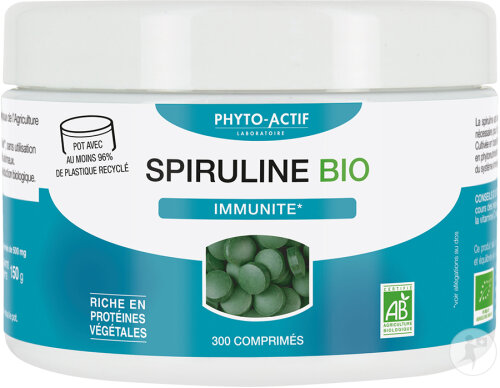 Phyto-Actif Spiruline Bio 300 Comprimés
