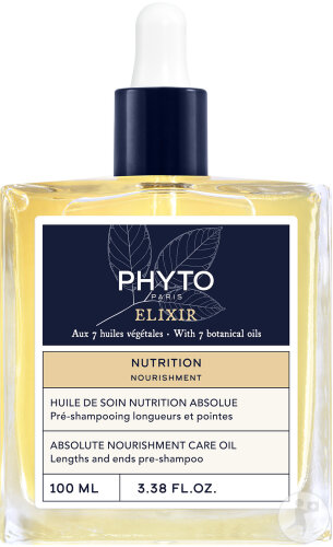 Phyto Paris Elixir Nutrition Huile De Soin Nutrition Absolue Pré-Shampoing 100ml