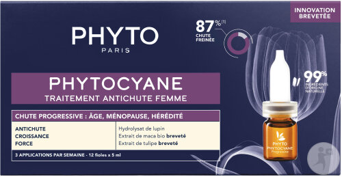 Phyto Paris Phytocyane Traitement Antichute Femme Progressive Ampoules 12x5ml