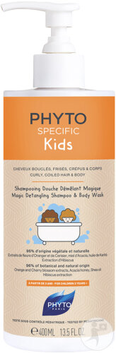 Phyto Paris Phytospecific Kids Shampoing Douce Démêlant Magique Cheveux Bouclés Frisés/Corps 400ml