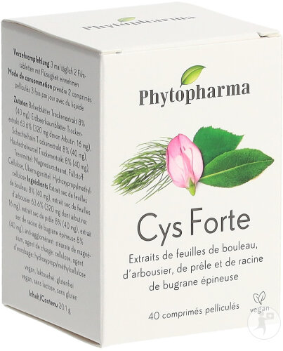 Phytopharma Cys Forte Comprimés 40 Pièces