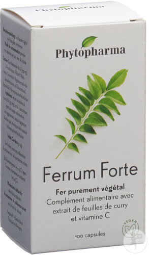 Phytopharma Ferrum Forte Capsules Boîte 100 Pièces