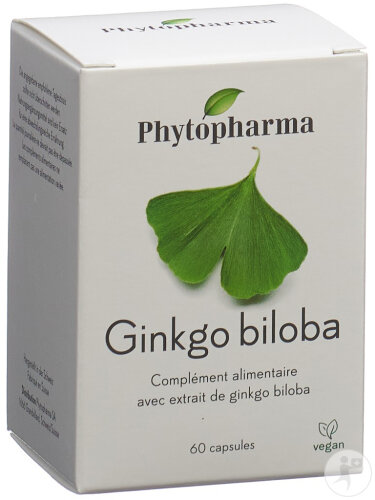 Phytopharma Ginkgo Biloba Capsules Boîte 60 Pièces