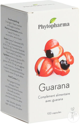 Phytopharma Guarana Capsules 100 Pièces