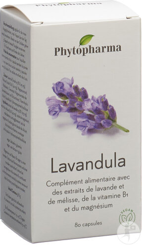 Phytopharma Lavandula Capsules Bonne Nuit 80 Pièces