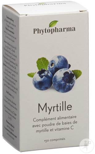 Phytopharma Myrtille Comprimés 150 Pièces