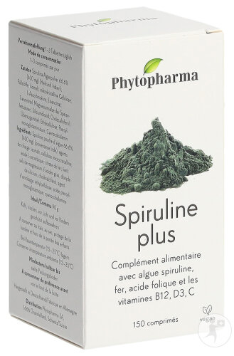 Phytopharma Spiruline Plus 150 Comprimés