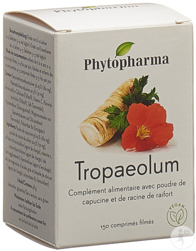Phytopharma Tropaeolum Comprimés Pelliculés Boîte 150 Pièces