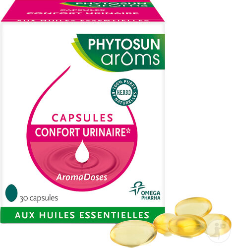 Phytosun Arôms Capsules Confort Urinaire Aux Huiles Essentielles 30 Pièces