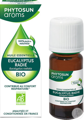 Phytosun Arôms Huile Essentielle Eucalyptus Radié Bio Flacon 10ml