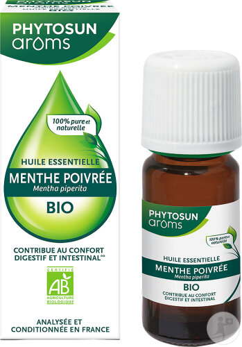 Phytosun Arôms Huile Essentielle Menthe Poivrée Bio Flacon 10ml