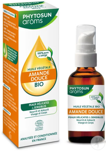 Phytosun Arôms Huile Végétale Amande Douce Bio 50ml