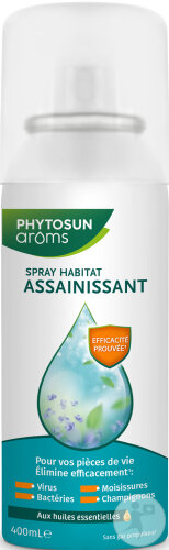 Phytosun Arôms Spray Habitat Assainissant Aux Huiles Essentielles Désinfecte/Purifie 400ml
