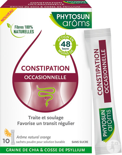 Phytosun Constipation Occasionnelle Arôme Naturel Orange 10 Sachets