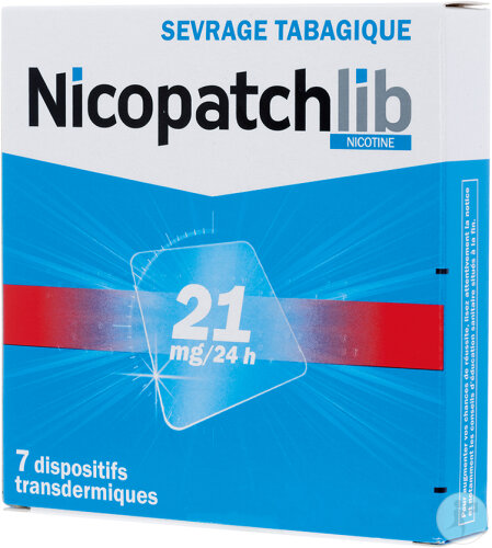 Pierre Fabre Healthcare NicopatchLib Nicotine 21mg/24h 7 Dispositifs Transdermiques