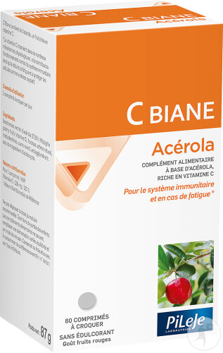 PiLeJe C Biane Acérola 60 Comprimés A Croquer
