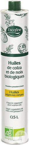 PiLeJe Escofine Huile Vierge De Colza Et Noix Bio Flacon 500ml