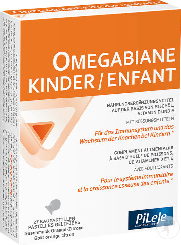 PiLeJe Omegabiane Enfant 27 Pastilles À Croquer
