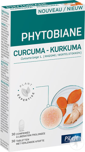 PiLeJe Phytobiane Curcuma Complément Alimentaire 30 Comprimés
