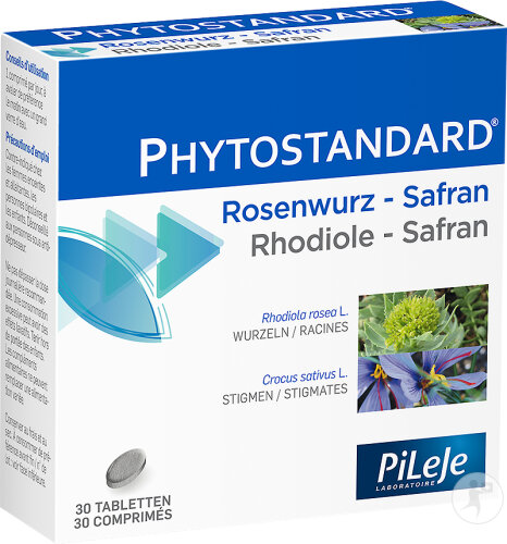 PiLeJe Phytostandard Rhodiole-Safran Complément Alimentaire 30 Comprimés