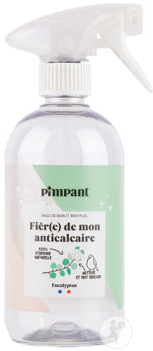 Pimpant Bouteille Spray Anti-Calcaire Rechargeable 500ml 1 Pièce