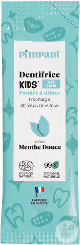 Pimpant Dentifrice Menthe Douce Kids En Poudre À Diluer 8g