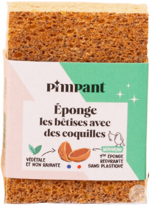 Pimpant Eponge Grattante 100% Recyclable 2 Pièces