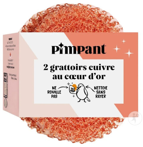 Pimpant Grattoirs Cuivre 2 Pièces
