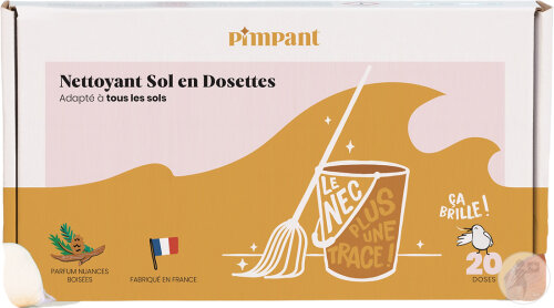 Pimpant Nettoyant Sol En Dosettes 20 Pièces