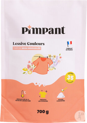 Pimpant Recharge Lessive Couleur 35 Lavages 700g