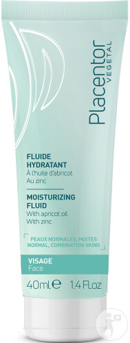 Placentor Vegetal Fluide Hydratant Peaux Normales-Mixtes Déshydratées Tube 40ml