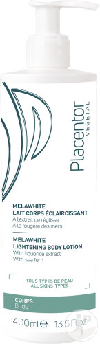 Placentor Vegetal Mélawhite Lait Corps Éclaircissants Flacon 400ml
