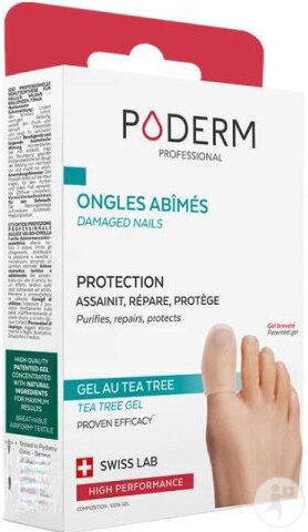 Poderm Ongles Abîmés Par Mycoses Et Traumatismes Capuchons Orteils En Gel Taille M 2 Pièces