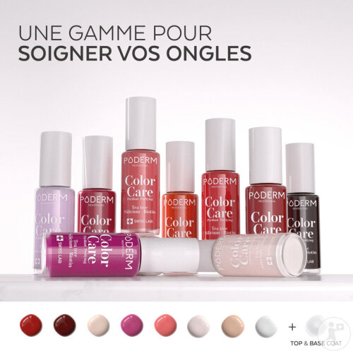 Poderm Vernis Color Care Tea Tree Pour Les Ongles Jaunes Et Abîmés 123 Nude Blush 8ml-8