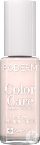 Poderm Vernis Color Care Tea Tree Pour Les Ongles Jaunes Et Abîmés 123 Nude Blush 8ml