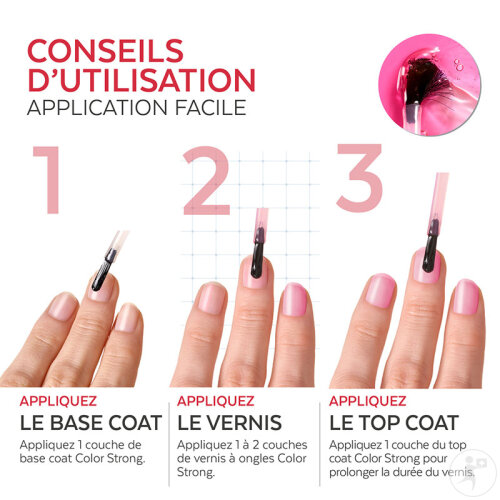 Poderm Vernis Color Strong Durcisseur Pour Les Ongles Cassants 310 Gloss Éclat 8ml-6