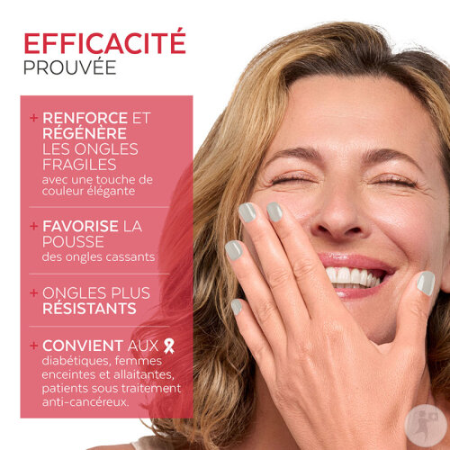 Poderm Vernis Color Strong Durcisseur Pour Les Ongles Cassants 473 Soft Sage 8ml-2