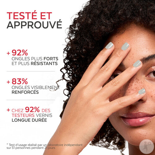 Poderm Vernis Color Strong Durcisseur Pour Les Ongles Cassants 473 Soft Sage 8ml-3