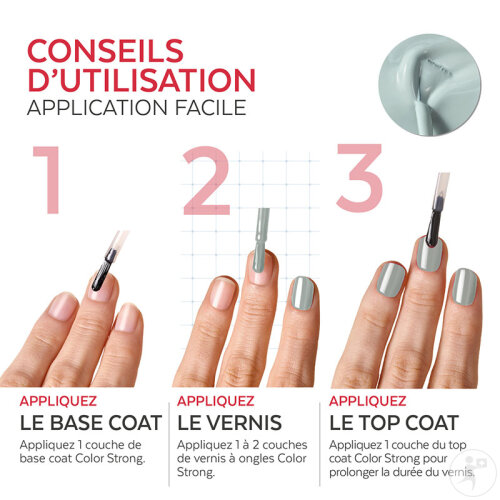 Poderm Vernis Color Strong Durcisseur Pour Les Ongles Cassants 473 Soft Sage 8ml-6