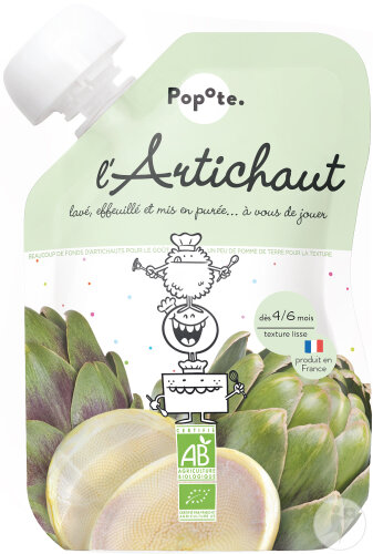 Popote Gourde Artichaut Bio 120g