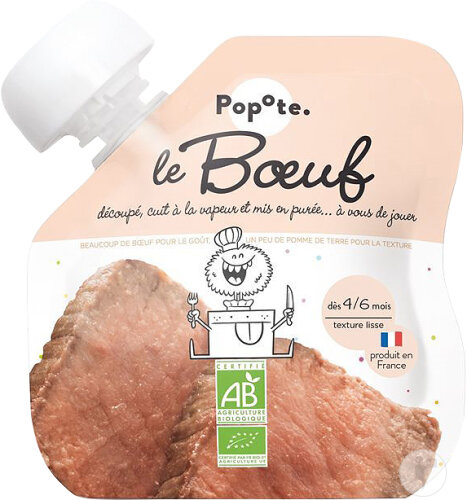 Popote Gourde Boeuf Bio 60g