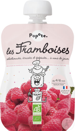 Popote Gourde Framboise Bio 120g