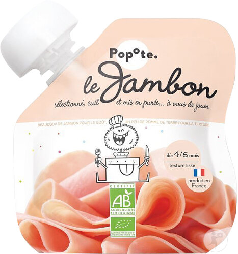 Popote Gourde Jambon Bio 60g