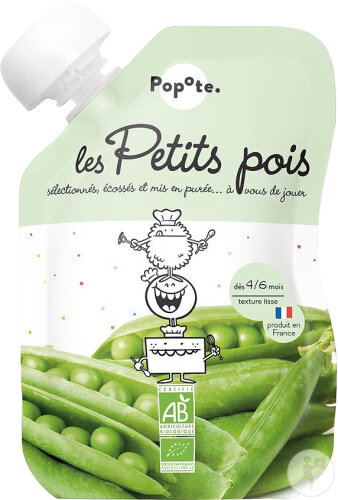 Popote Gourde Petit Pois Bio 120g
