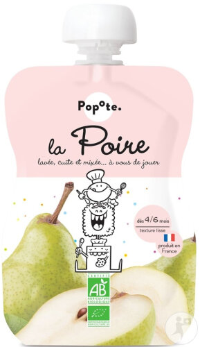 Popote La Poire Bio 120g
