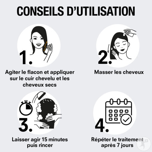 Pouxit Shampoing Traitement Anti-Poux Et Lentes Parfum Abricot 100 ml-5