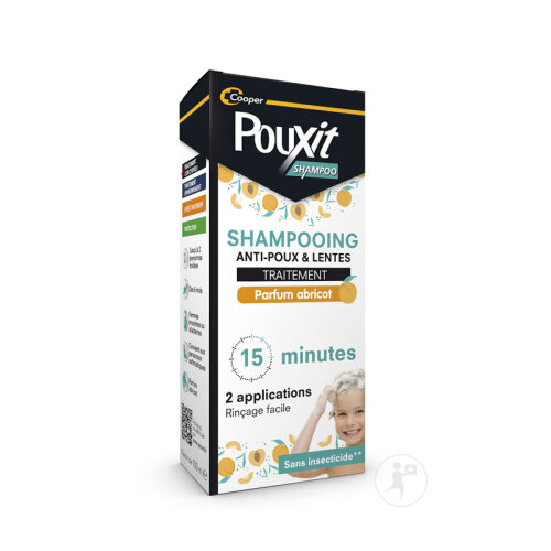 Pouxit Shampoing Traitement Anti-Poux Et Lentes Parfum Abricot 100 ml