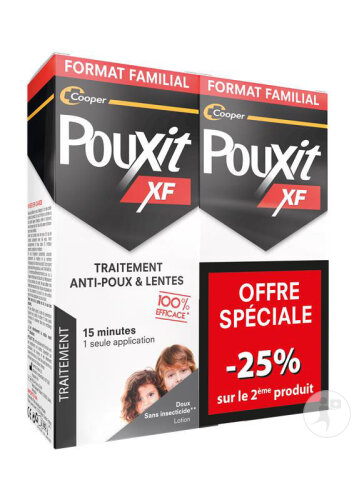 Pouxit XF Traitement Anti-Poux Et Lentes 2x200ml Promo -25% 2ème Produit